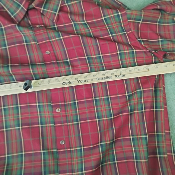 Vintage Sir Pendleton Worsted Virgin Wool Shirt Mens XL Red Plaid Button Down - Picture 6 of 11